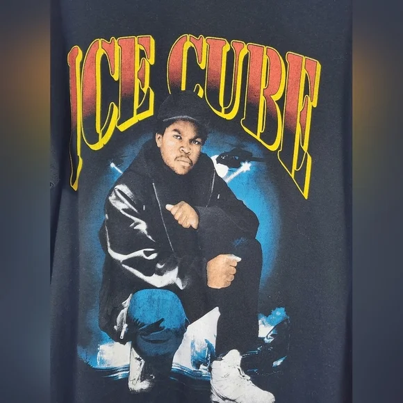 Ice Cube Graphic Black T-Shirt, Sz LG - Picture 8 of 9
